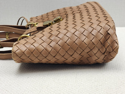 Bottega Veneta Brown Nappa Small Intrecciato Capri Bag&nbsp;