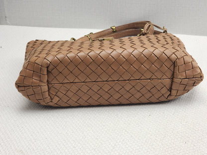 Bottega Veneta Brown Nappa Small Intrecciato Capri Bag&nbsp;