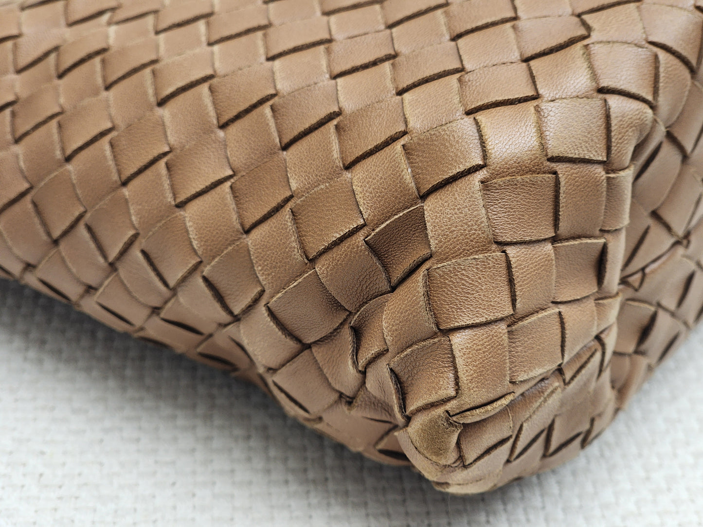 Bottega Veneta Brown Nappa Small Intrecciato Capri Bag&nbsp;