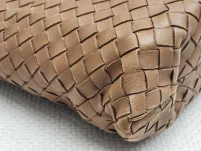 Bottega Veneta Brown Nappa Small Intrecciato Capri Bag&nbsp;