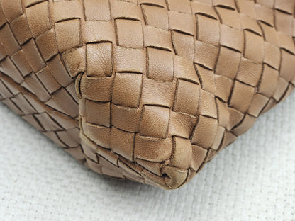 Bottega Veneta Brown Nappa Small Intrecciato Capri Bag&nbsp;