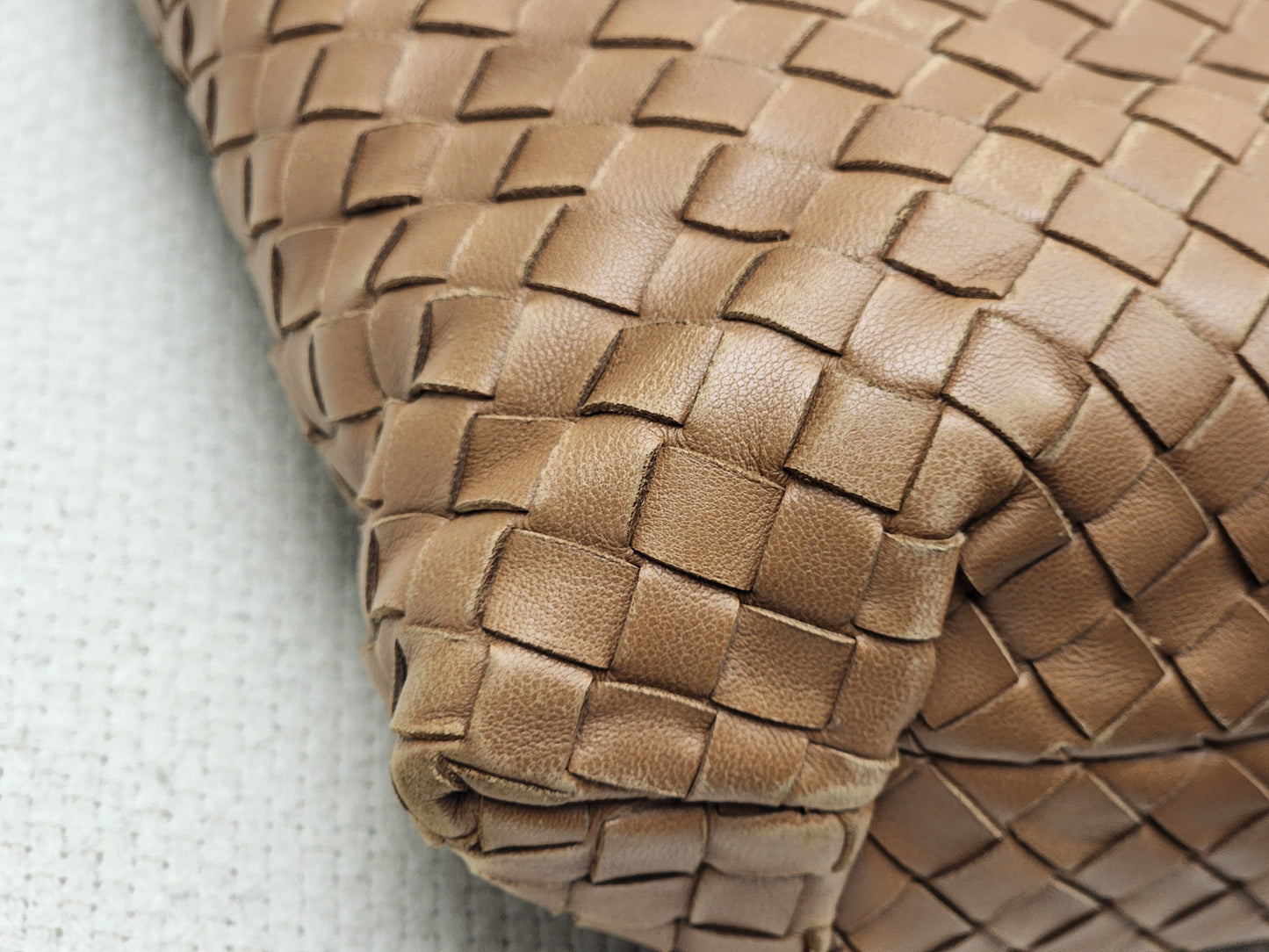 Bottega Veneta Brown Nappa Small Intrecciato Capri Bag&nbsp;
