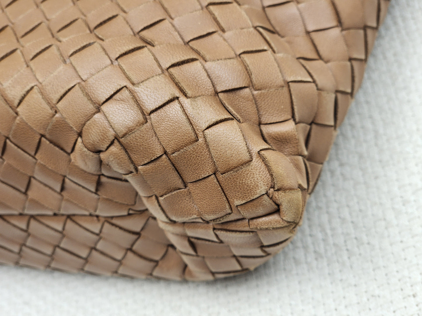 Bottega Veneta Brown Nappa Small Intrecciato Capri Bag&nbsp;
