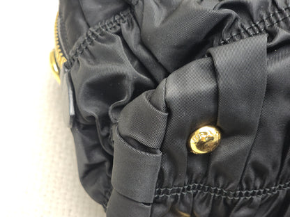 Prada Black Nylon Tessuto Gaufre Bag (GHW)