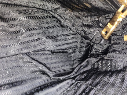 Prada Black Nylon Tessuto Gaufre Bag (GHW)