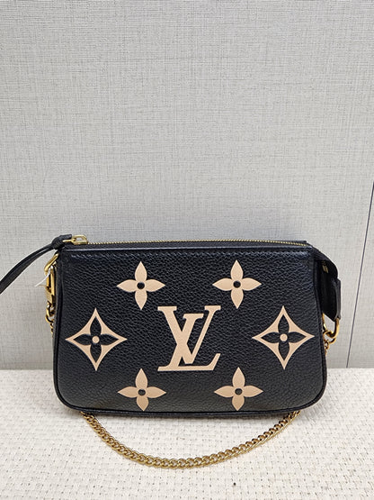LV Black / Creme Empreinte Mini Pochette
