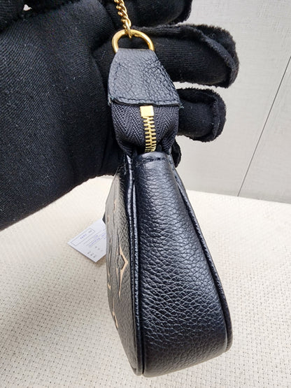 LV Black / Creme Empreinte Mini Pochette