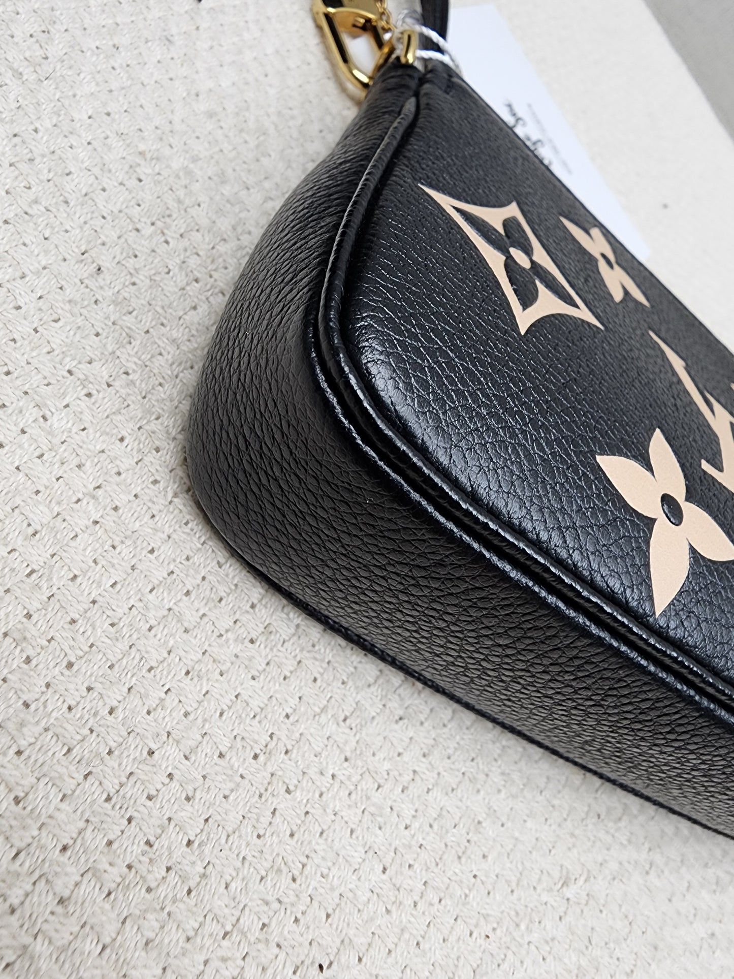 LV Black / Creme Empreinte Mini Pochette