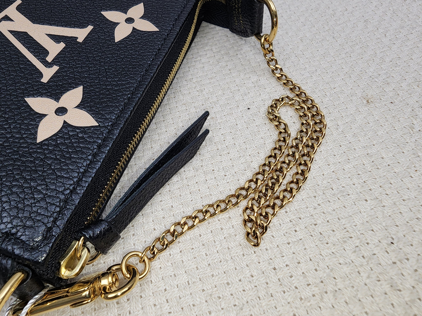 LV Black / Creme Empreinte Mini Pochette
