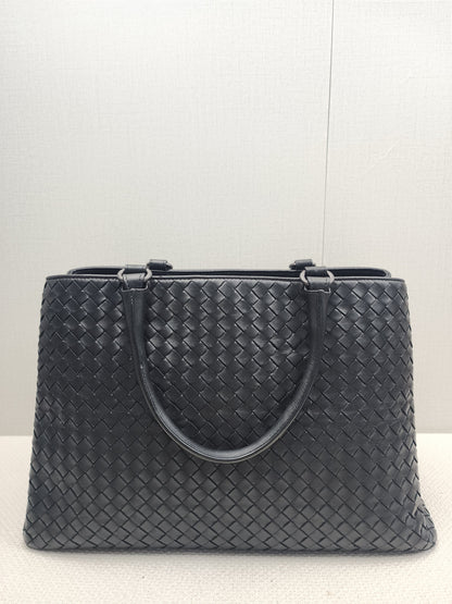 Bottega Veneta Black Intrecciato Milano Tote