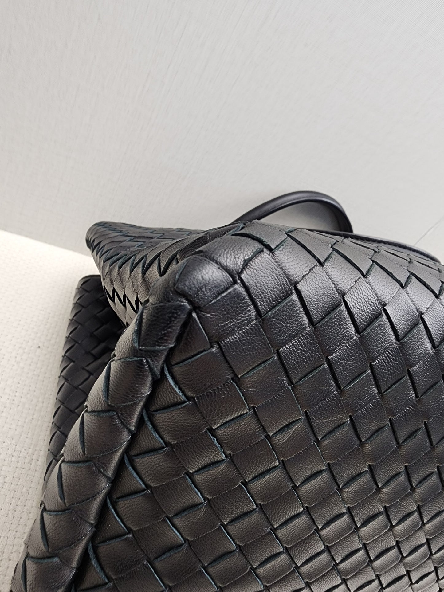 Bottega Veneta Black Intrecciato Milano Tote