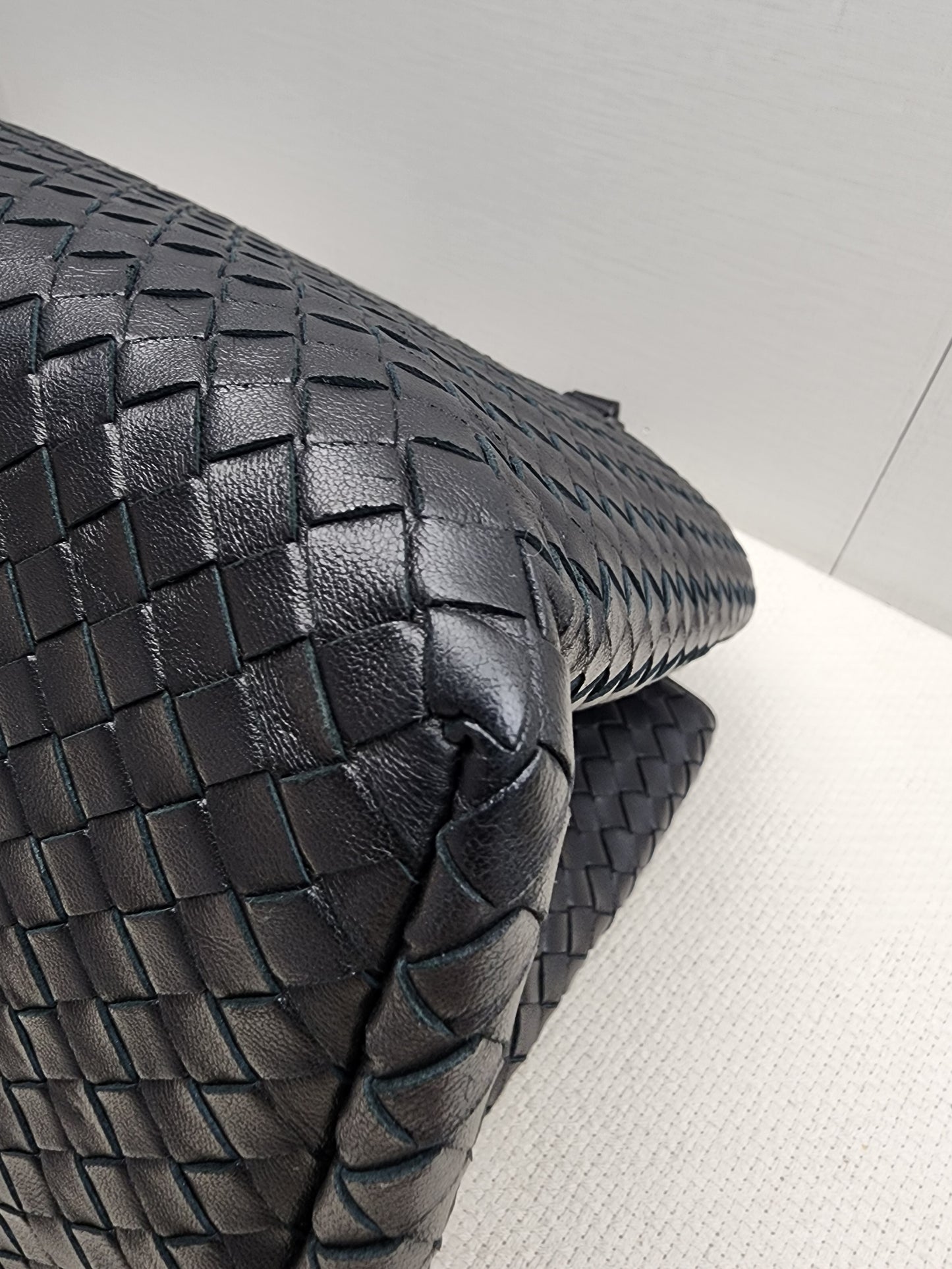 Bottega Veneta Black Intrecciato Milano Tote