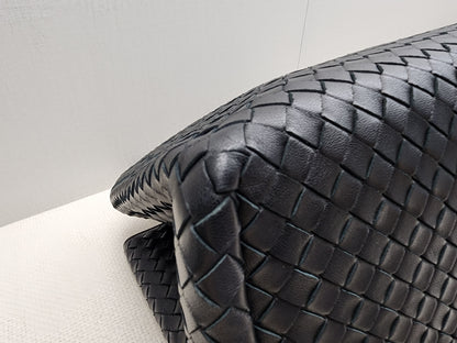 Bottega Veneta Black Intrecciato Milano Tote