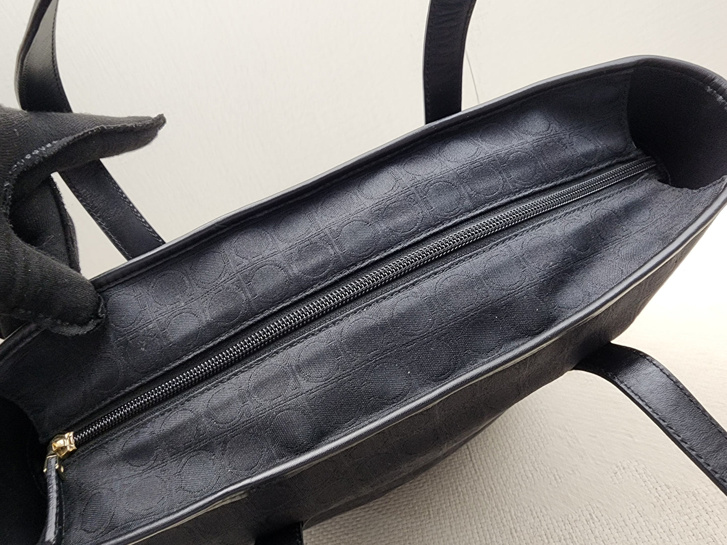 Salvatore Ferragamo Black Gancini Canvas Shoulder Tote