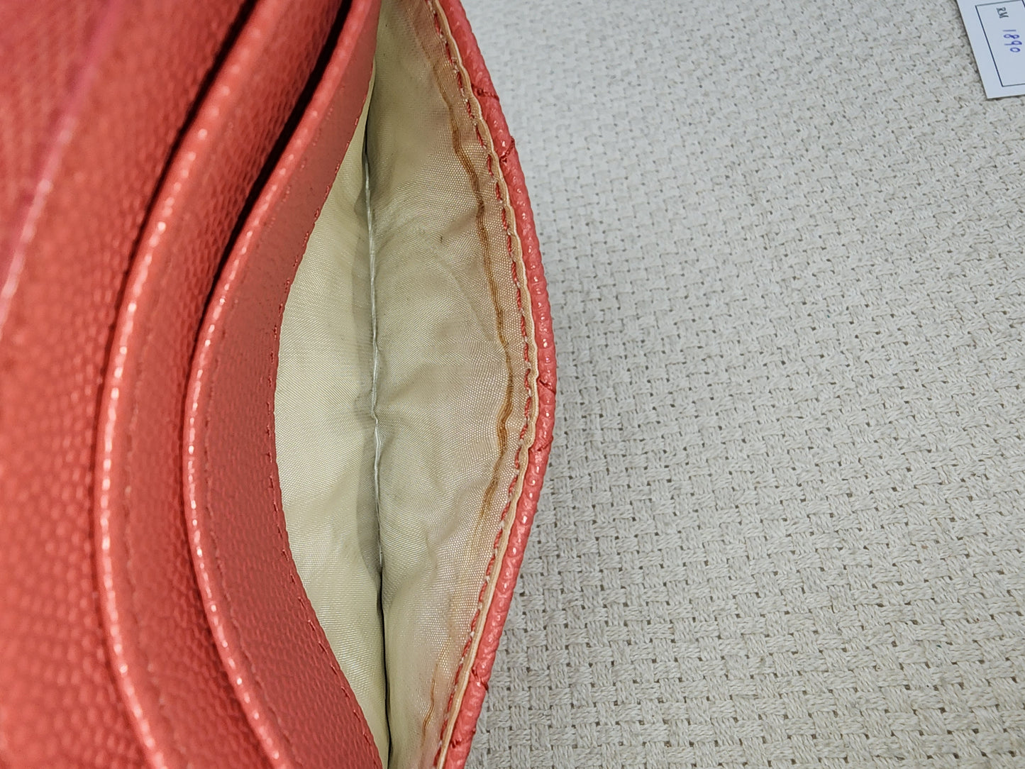 Chanel Coral Pink Caviar Zipped Card Holder (SHW)