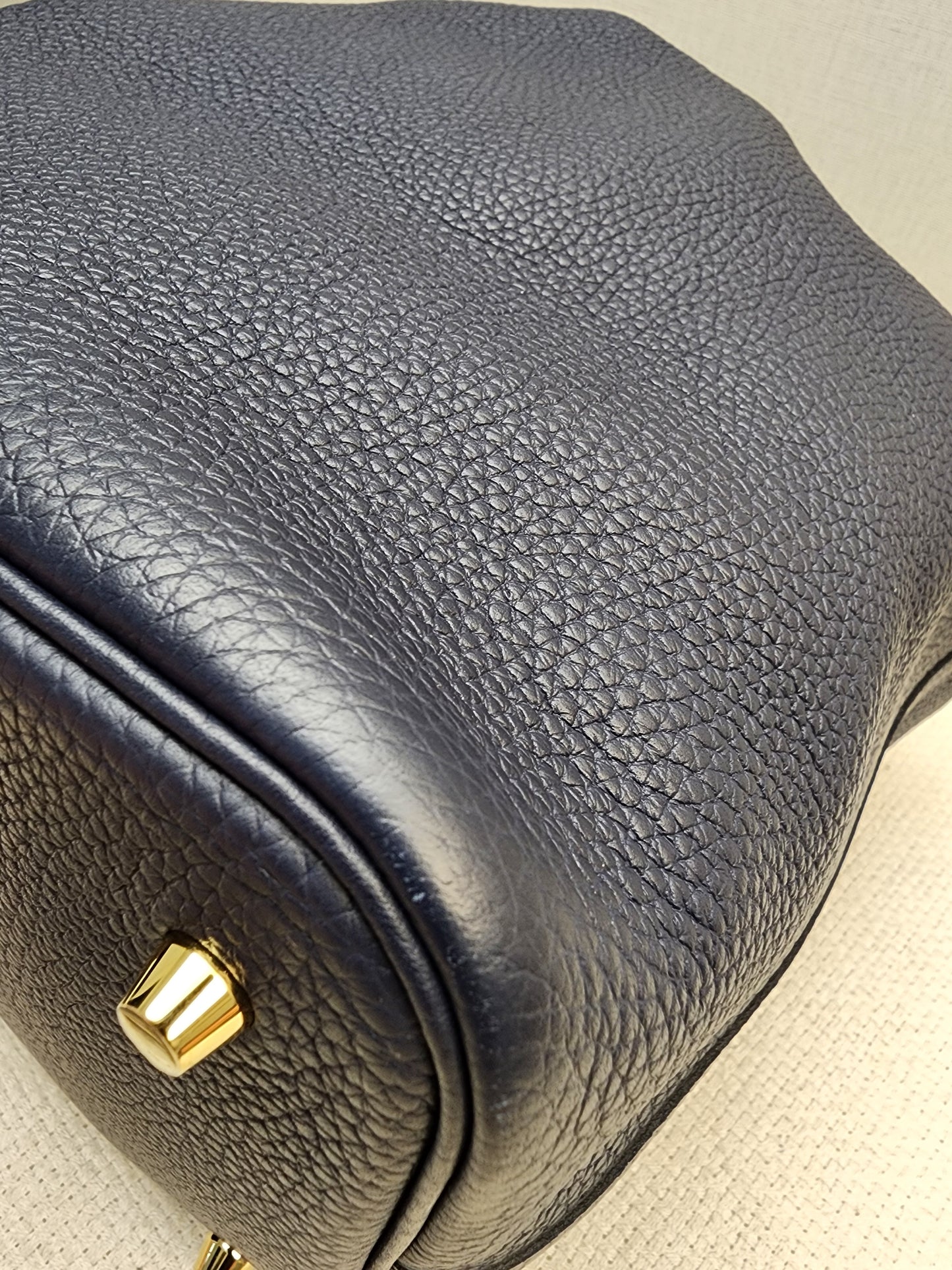 Hermes Bleu Nuit Picotin 22 (GHW)