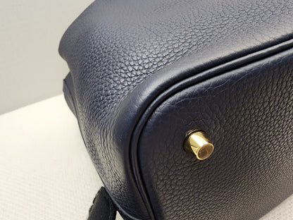 Hermes Bleu Nuit Picotin 22 (GHW)