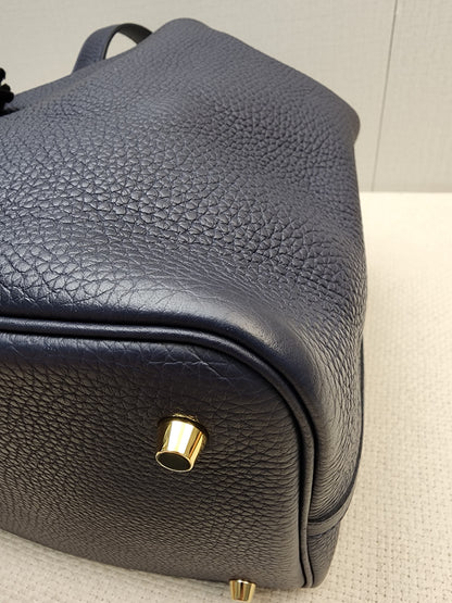 Hermes Bleu Nuit Picotin 22 (GHW)