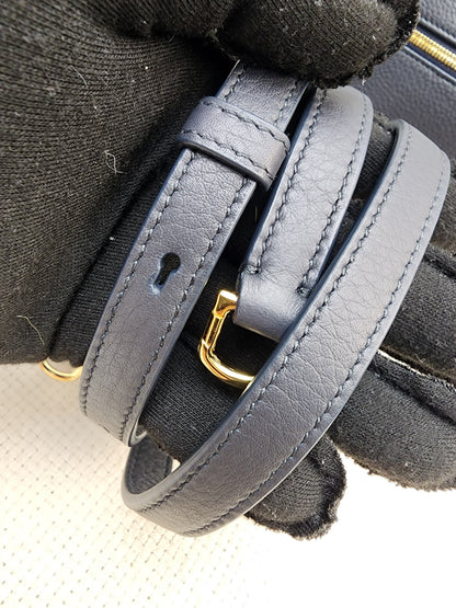Loro Piana Navy Blue Grained Calfskin Extra Pocket L27 (GHW)