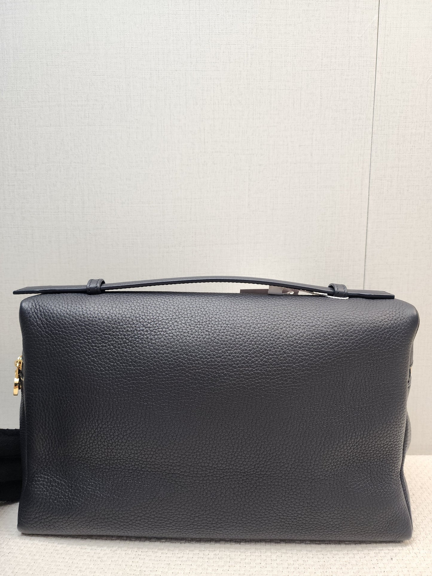 Loro Piana Navy Blue Grained Calfskin Extra Pocket L27 (GHW)
