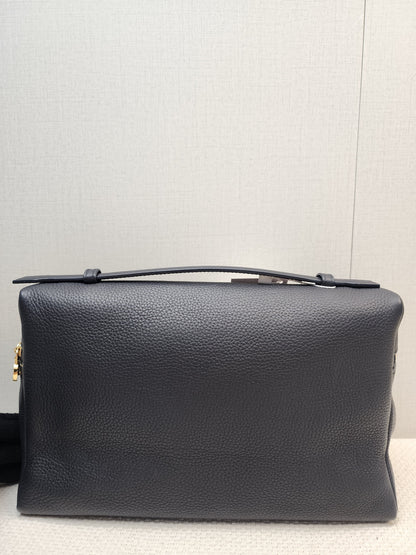 Loro Piana Navy Blue Grained Calfskin Extra Pocket L27 (GHW)