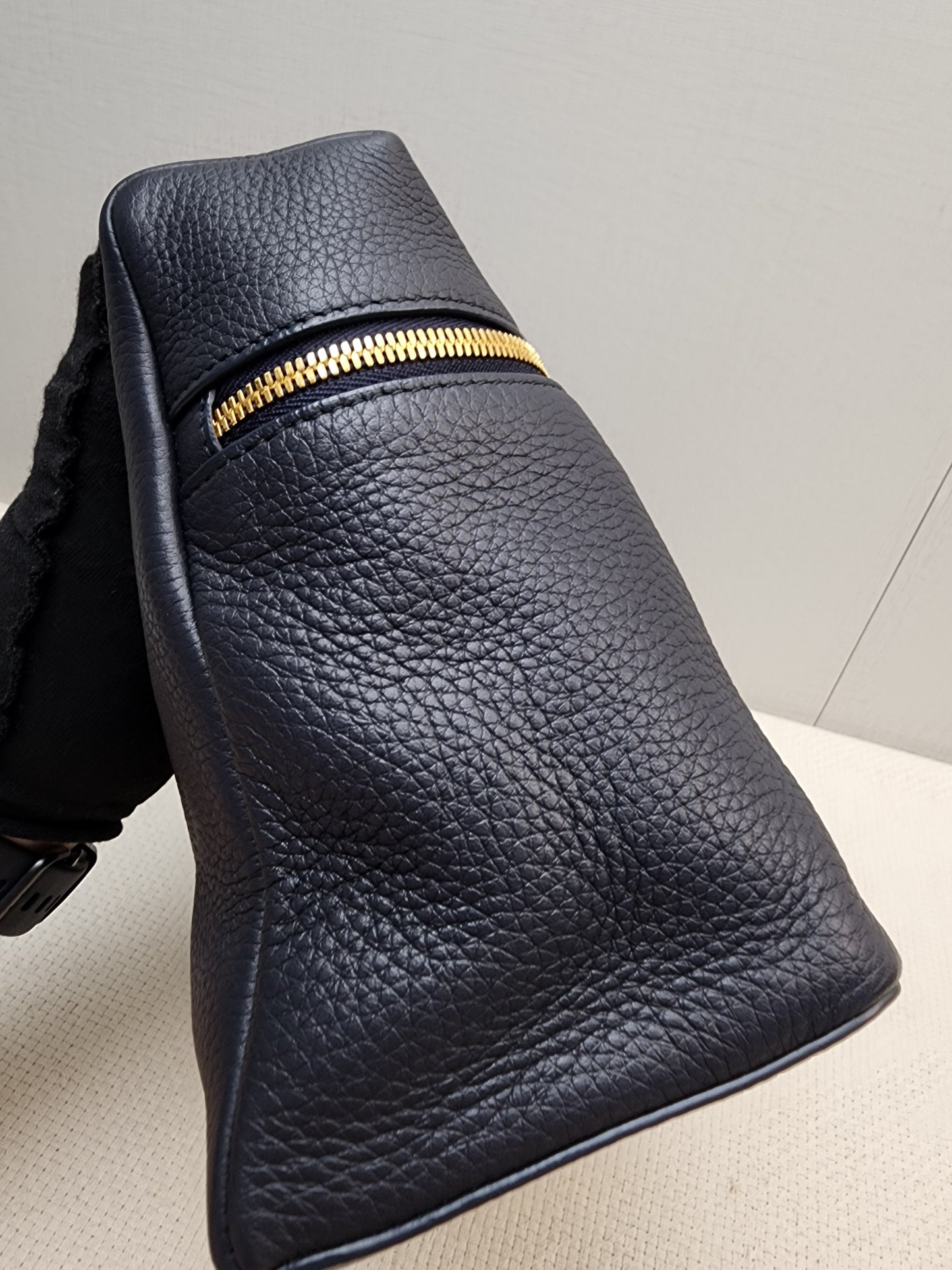 Loro Piana Navy Blue Grained Calfskin Extra Pocket L27 (GHW)