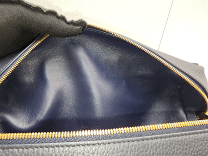 Loro Piana Navy Blue Grained Calfskin Extra Pocket L27 (GHW)
