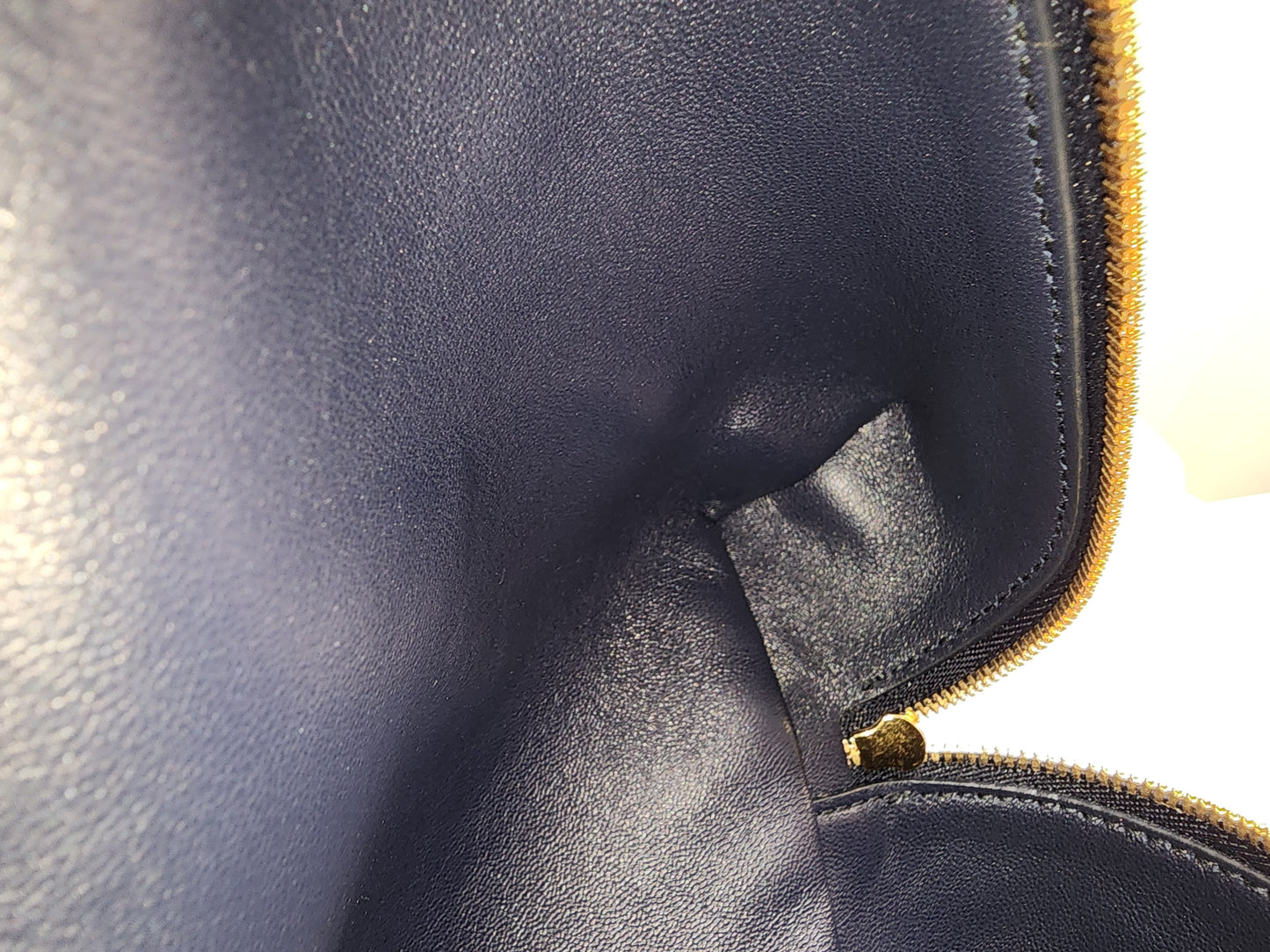 Loro Piana Navy Blue Grained Calfskin Extra Pocket L27 (GHW)