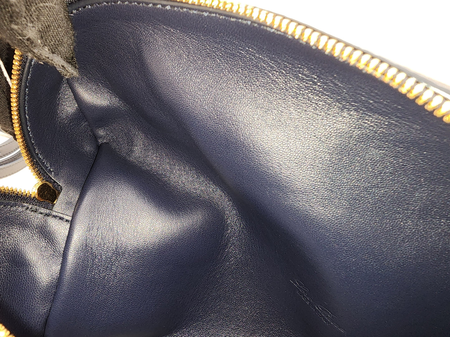 Loro Piana Navy Blue Grained Calfskin Extra Pocket L27 (GHW)
