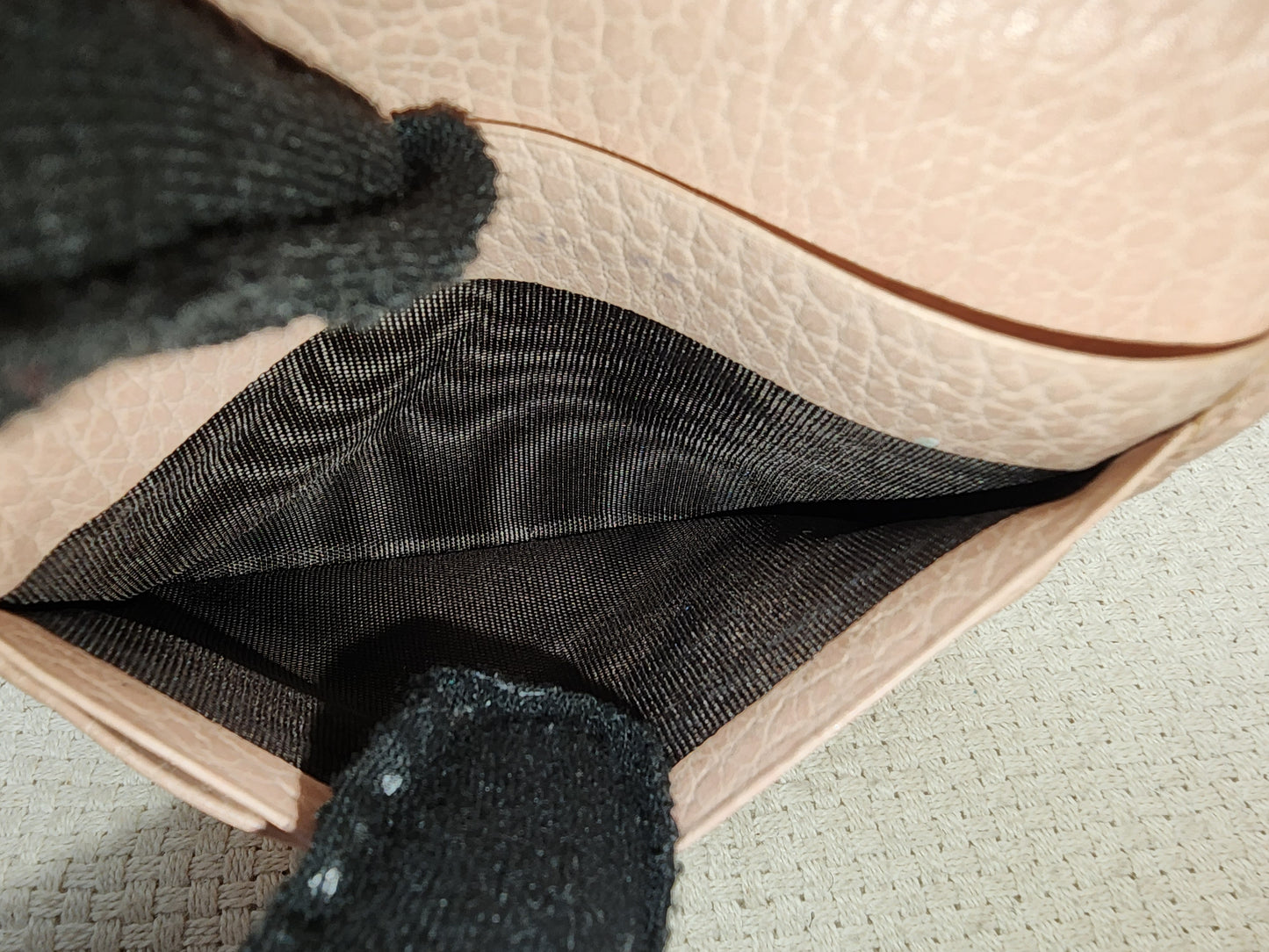 Gucci Pink Calfskin Marmont Compact Wallet (GHW)