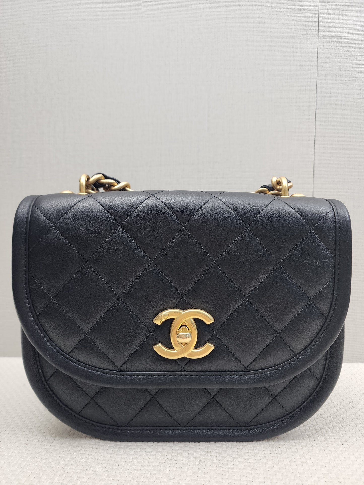 Chanel Black Calfskin 24S Casual Messenger Bag (GHW)