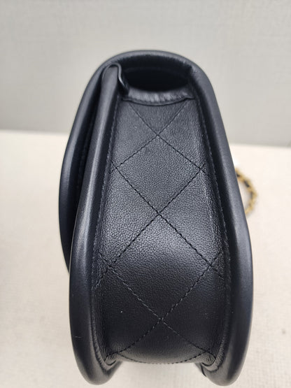 Chanel Black Calfskin 24S Casual Messenger Bag (GHW)