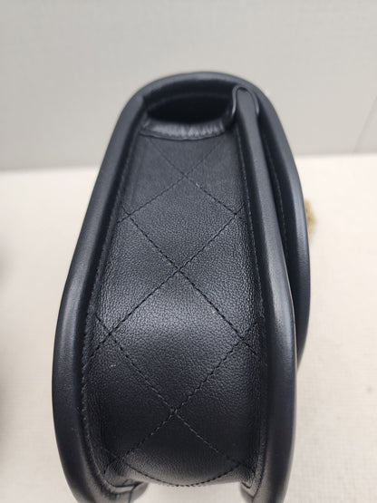 Chanel Black Calfskin 24S Casual Messenger Bag (GHW)