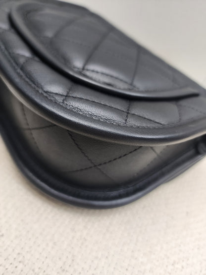 Chanel Black Calfskin 24S Casual Messenger Bag (GHW)
