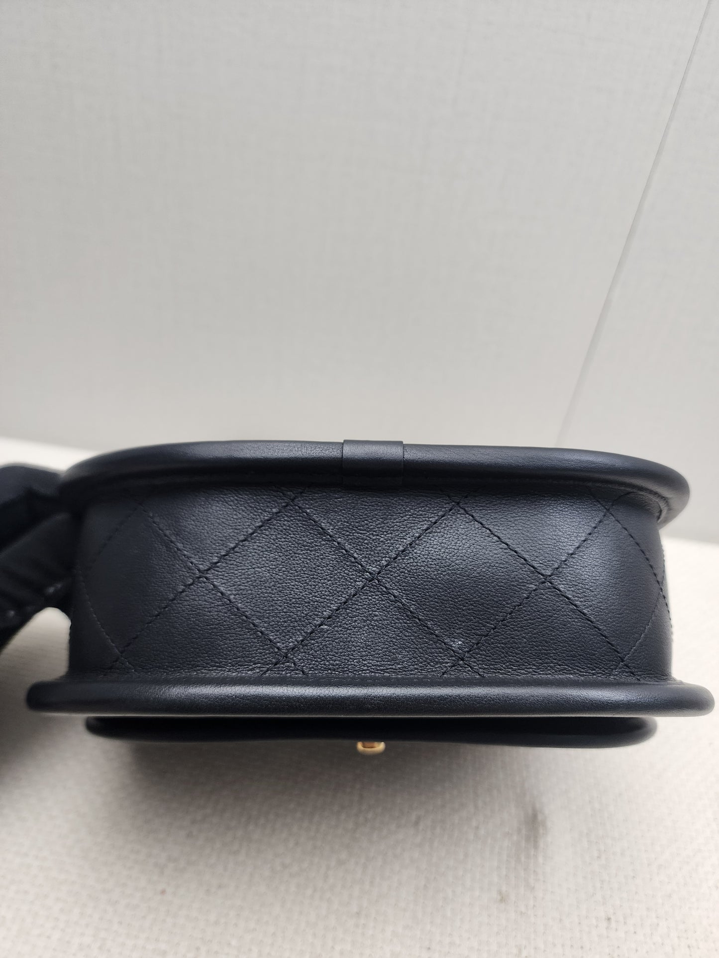 Chanel Black Calfskin 24S Casual Messenger Bag (GHW)