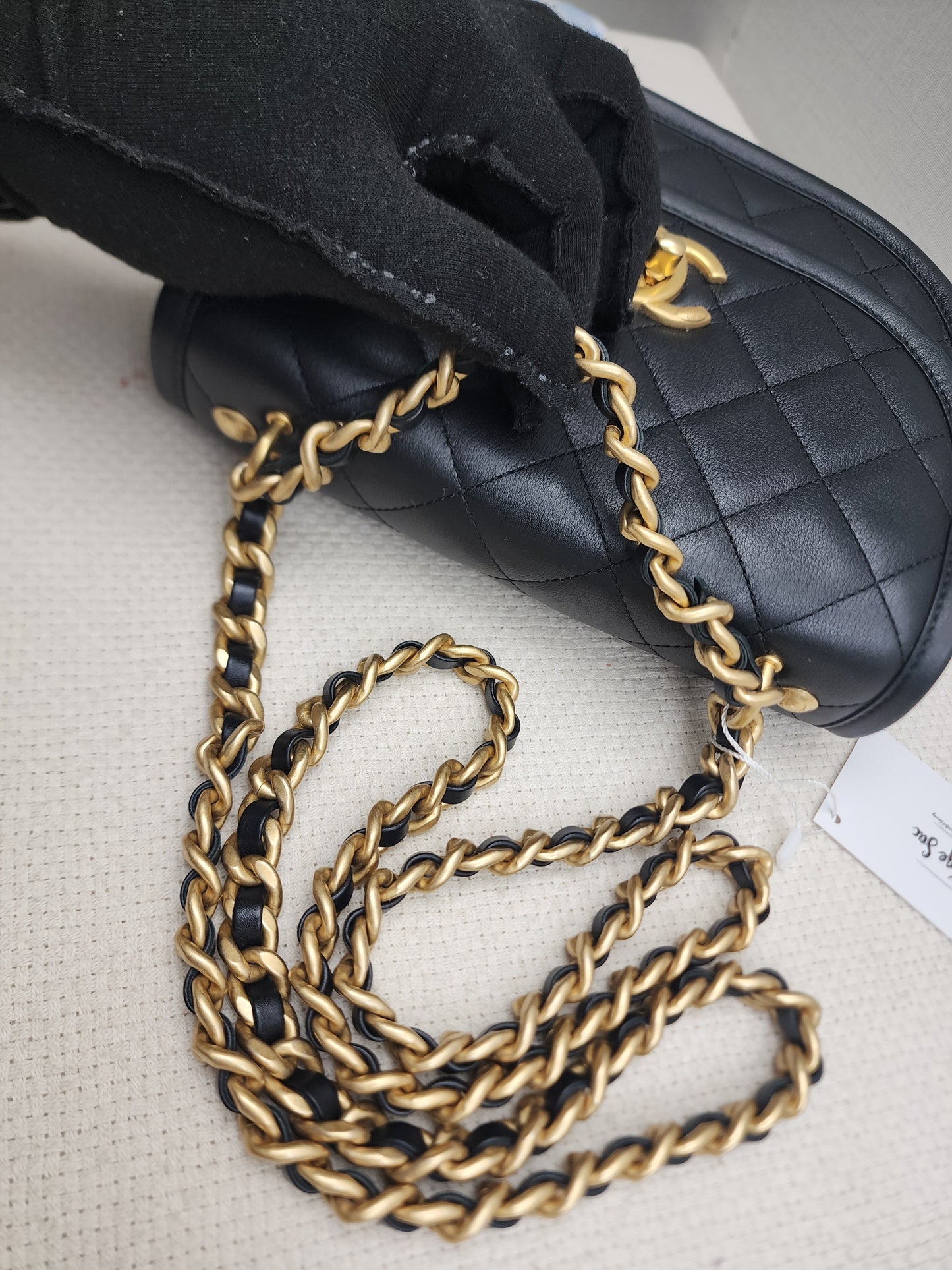 Chanel Black Calfskin 24S Casual Messenger Bag (GHW)