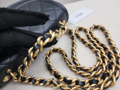 Chanel Black Calfskin 24S Casual Messenger Bag (GHW)