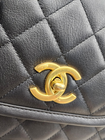 Chanel Black Calfskin 24S Casual Messenger Bag (GHW)