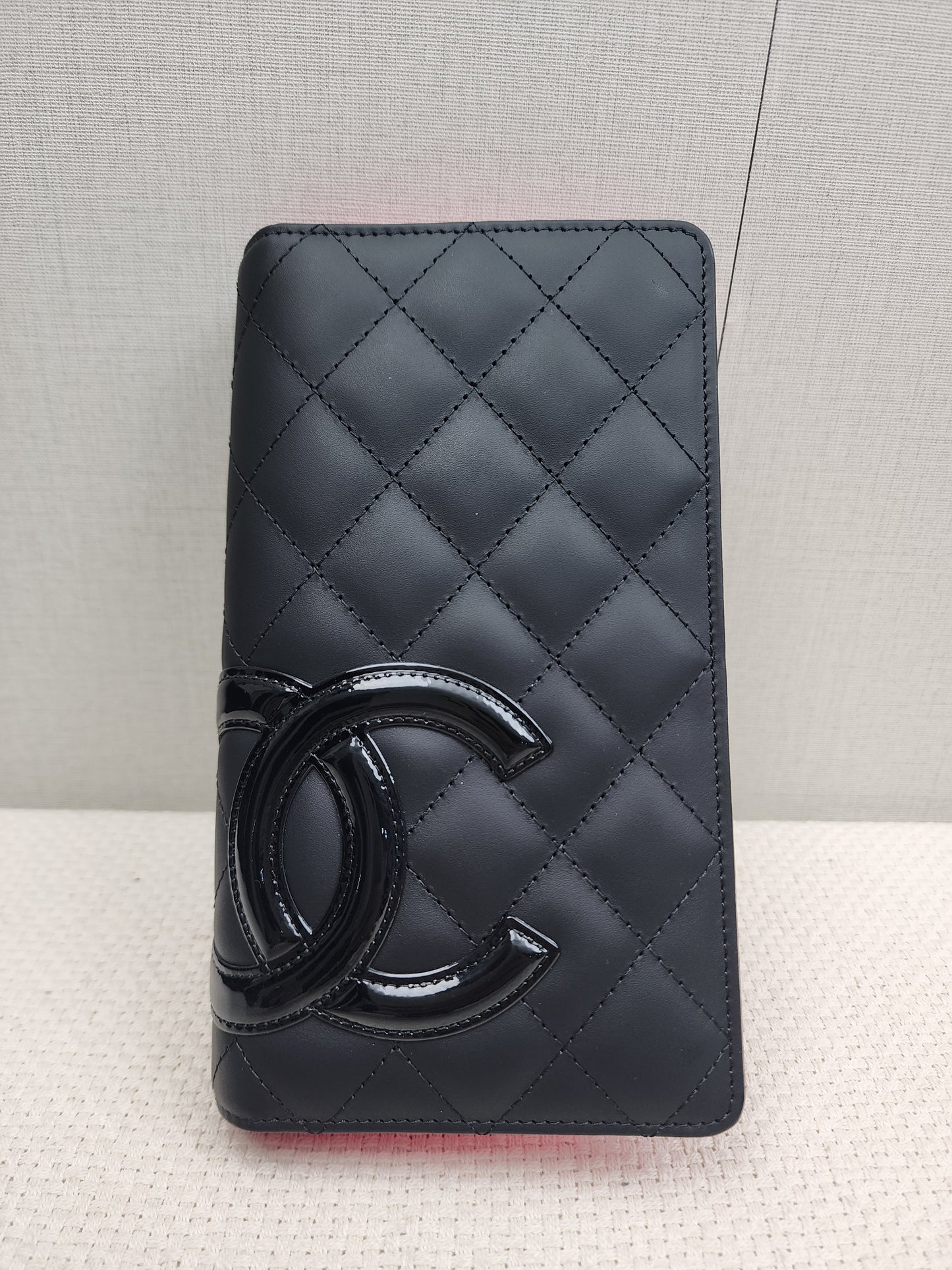 Chanel Black Calfskin Cambon Long Wallet