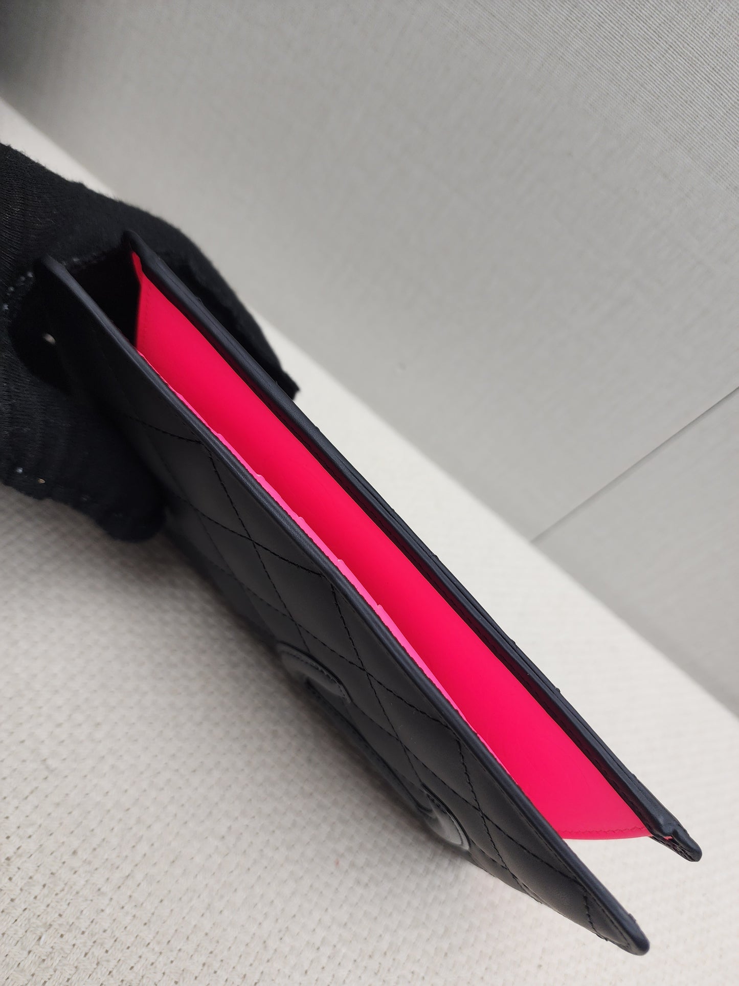 Chanel Black Calfskin Cambon Long Wallet