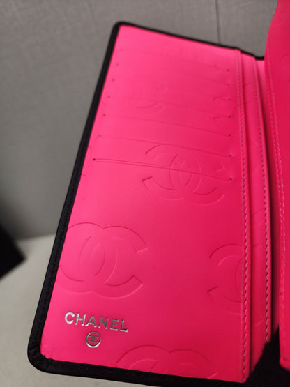 Chanel Black Calfskin Cambon Long Wallet