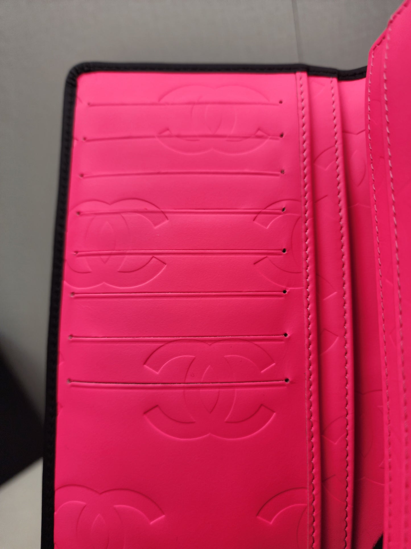 Chanel Black Calfskin Cambon Long Wallet