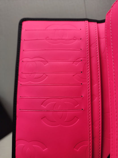 Chanel Black Calfskin Cambon Long Wallet