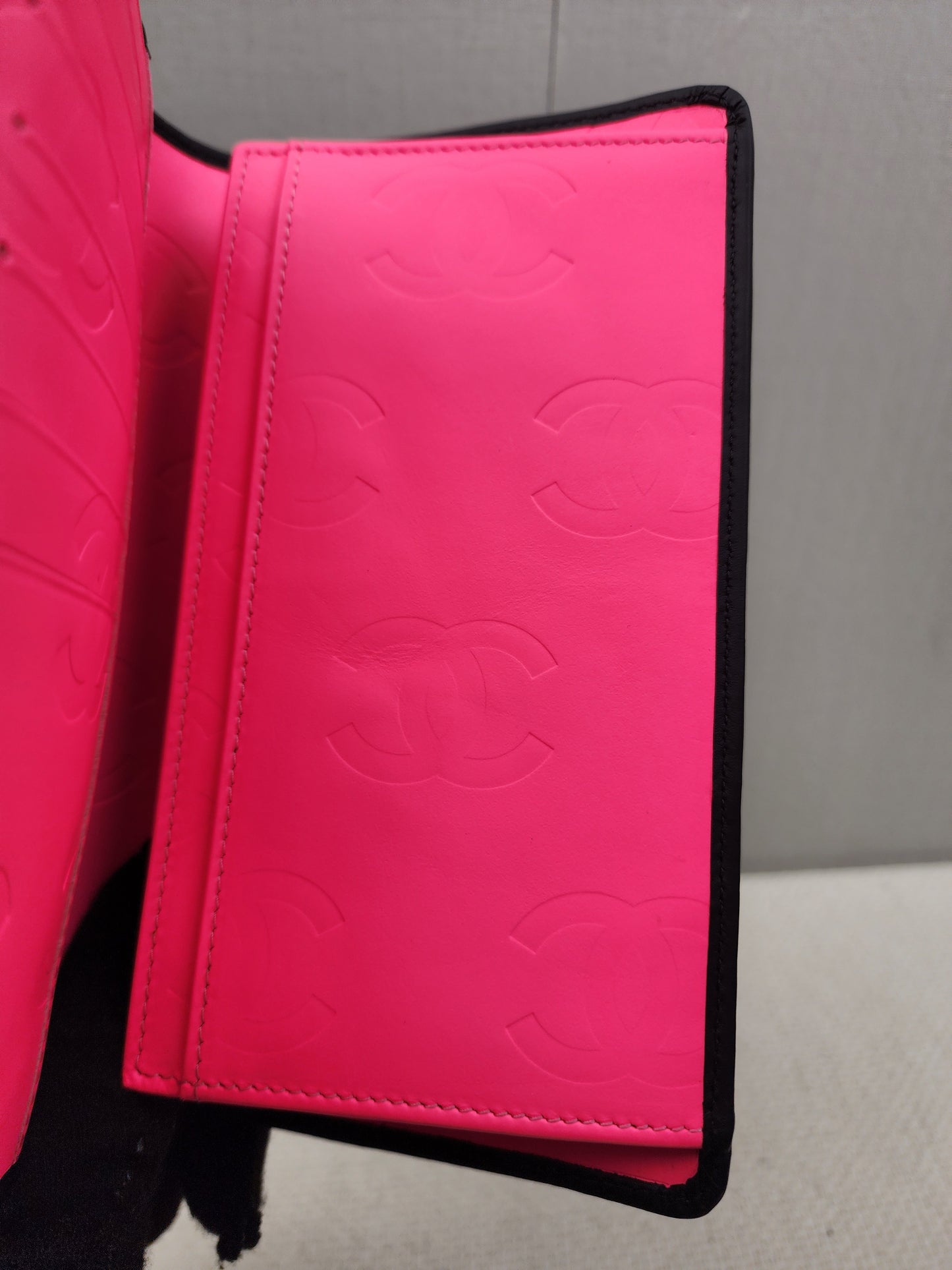 Chanel Black Calfskin Cambon Long Wallet