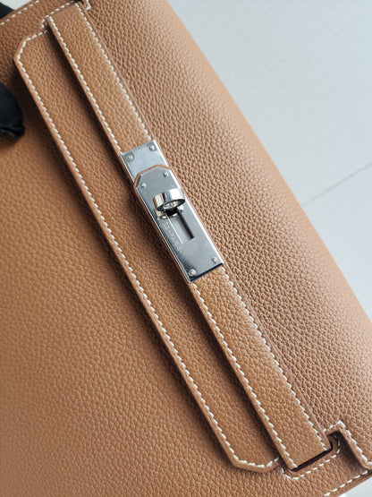Hermes Gold Kelly Depeches 25 (PHW)