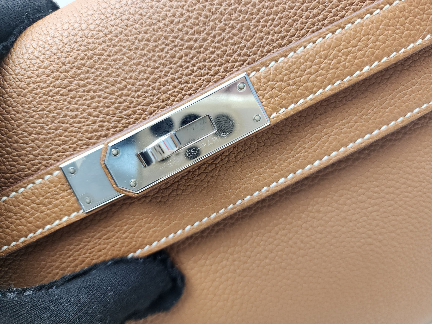 Hermes Gold Kelly Depeches 25 (PHW)