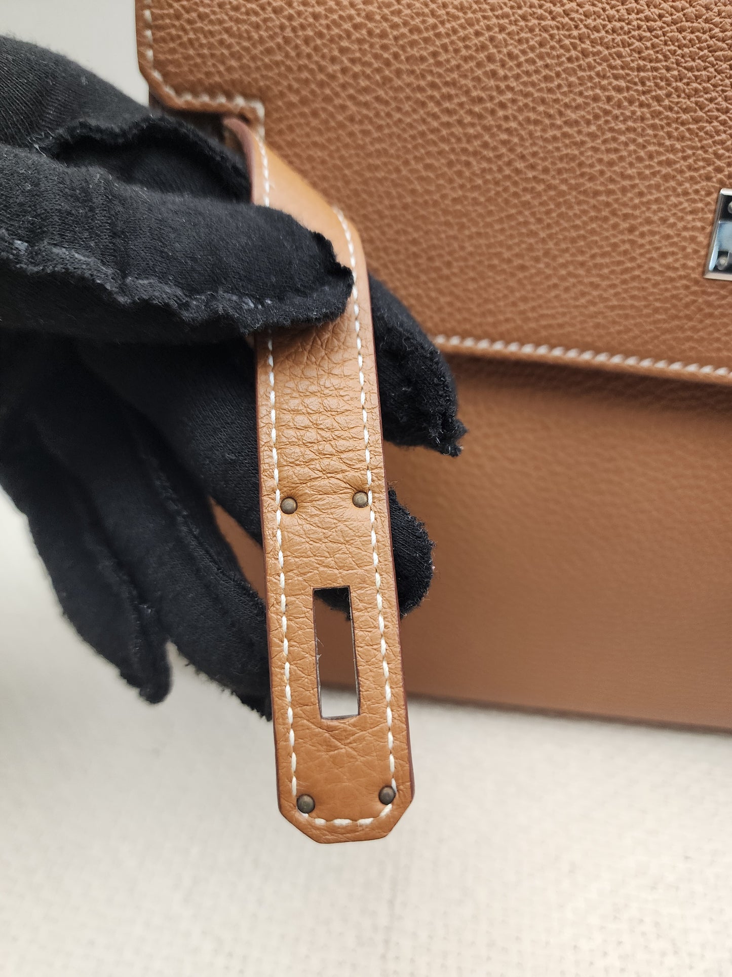 Hermes Gold Kelly Depeches 25 (PHW)