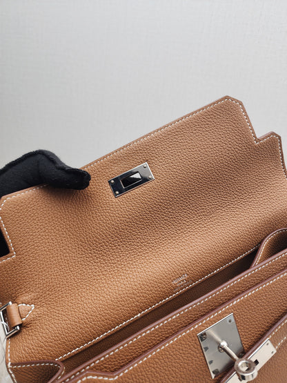 Hermes Gold Kelly Depeches 25 (PHW)