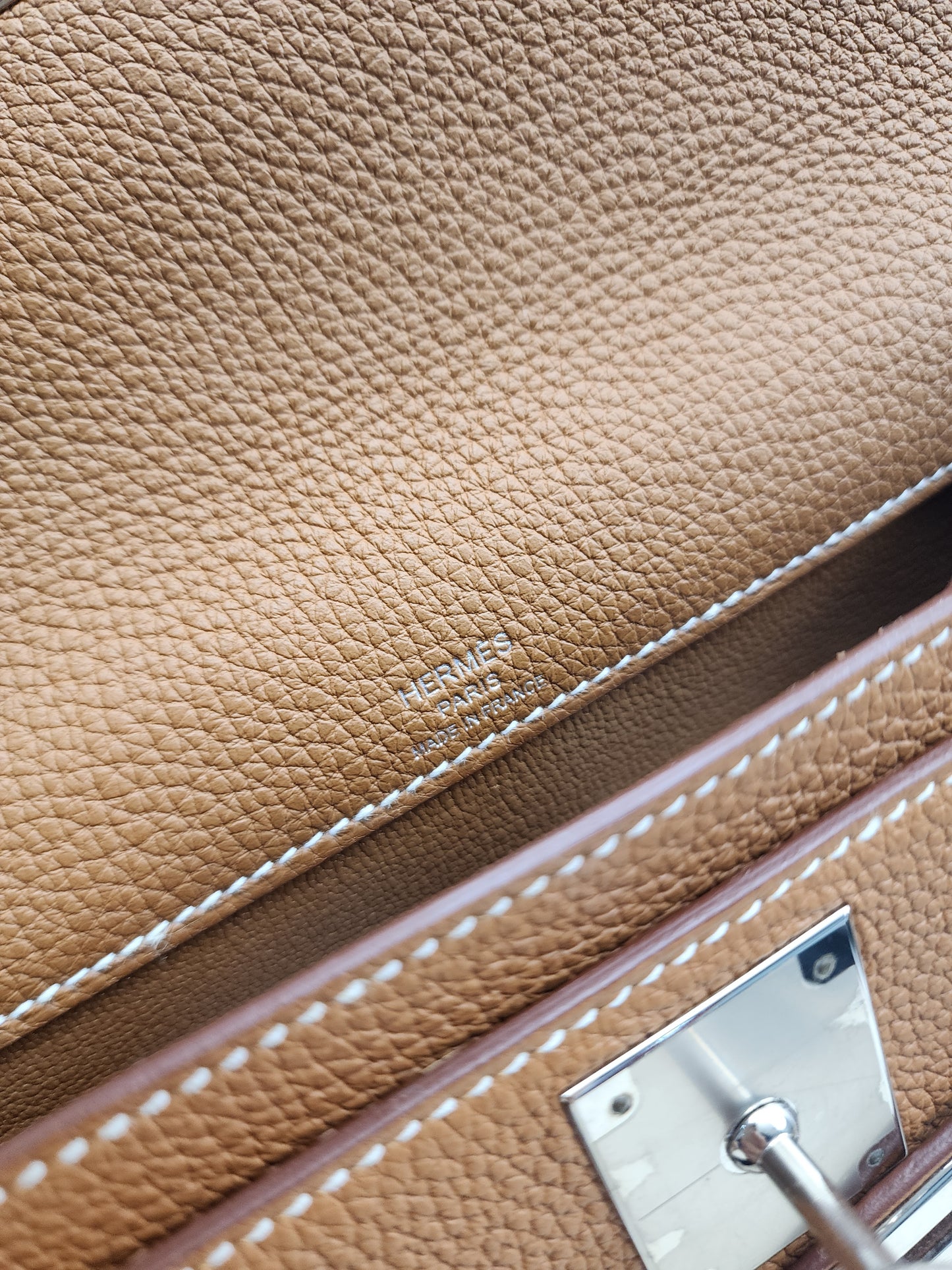 Hermes Gold Kelly Depeches 25 (PHW)