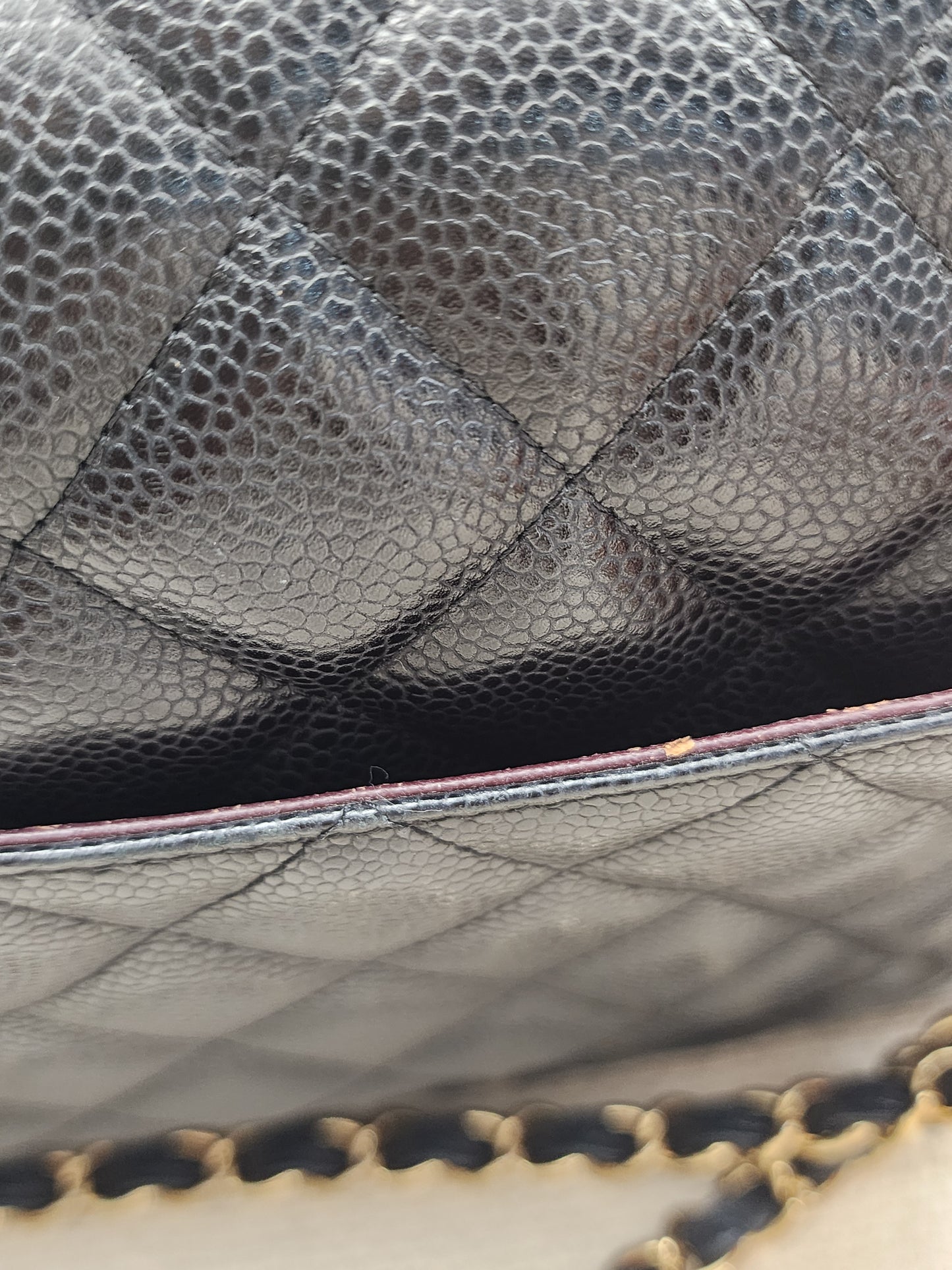 Chanel Black Caviar Classic Jumbo Flap Bag (GHW)